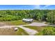 Scenic aerial view of a charming home nestled by the river, surrounded by lush trees at 5653 Wire Rd, Branchville, SC 29432