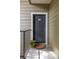 Welcoming entrance featuring a gray door with number 4104, a charming door knocker, and a lovely flower pot at 700 Daniel Ellis Dr # 4104, Charleston, SC 29412