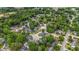 An aerial view of a quiet neighborhood with mature trees and well-maintained homes in a peaceful community at 8268 Timberidge Ct, North Charleston, SC 29420