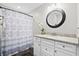 Bathroom offers granite countertop, and shower/tub combo at 856 Club Cottage Rd, Edisto Beach, SC 29438