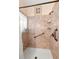 Close up of a shower with a grab bar, shower head, and soap dishes at 102 Amberside Dr, Goose Creek, SC 29445