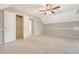Bedroom with carpet flooring, neutral walls, closet space and ceiling fan at 102 Bristol Ln, Goose Creek, SC 29445