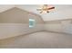 Bright bedroom with a ceiling fan, neutral paint, and carpet flooring at 102 Bristol Ln, Goose Creek, SC 29445