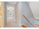Hallway with carpet flooring, stairs and access to another room at 102 Bristol Ln, Goose Creek, SC 29445