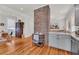 Open-concept design showcasing a seamless transition from the kitchen to the dining area at 103 Fishburne St, Charleston, SC 29403