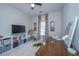 Bright bedroom featuring a ceiling fan, TV, shelving, playful furniture, and colorful accents at 107 Tandil Ct, Summerville, SC 29483