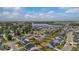 Expansive aerial view of the neighborhood and a home near a lake at 110 Ricewood Ln, Moncks Corner, SC 29461