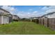 Expansive backyard featuring a lush lawn, wood fence, and plenty of room for outdoor activities at 110 Ricewood Ln, Moncks Corner, SC 29461