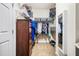 Well-organized walk-in closet with ample shelving, hanging space, and built-in storage solutions at 110 Ricewood Ln, Moncks Corner, SC 29461