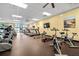 Well-lit gym area featuring treadmills, stationary bikes and various exercise machines at 110 Ricewood Ln, Moncks Corner, SC 29461