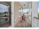 Cozy porch with outdoor seating perfect for enjoying morning coffee or evening relaxation at 110 Ricewood Ln, Moncks Corner, SC 29461