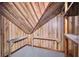 Cozy attic space featuring a wooden interior with shelves at 113 Dove Ln, Summerville, SC 29485