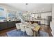Open-concept living space with living room, dining room, and kitchen with seamless flow and stylish design at 1166 Turkey Trot Dr, Johns Island, SC 29455