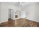 Bedroom featuring wood-look flooring and neutral walls with openings to the bathroom and closet at 1225 Blakeway St # 1401, Charleston, SC 29492