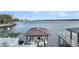 Boat dock with lift providing convenient water access to the intercoastal waterway at 1305 Old Rice Mill Rd, Moncks Corner, SC 29461