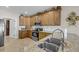 Traditional kitchen with granite countertops, stainless steel appliances, and oak cabinets at 1305 Old Rice Mill Rd, Moncks Corner, SC 29461