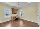 Office space with built in cabinets, desk and hardwood floors at 1305 Old Rice Mill Rd, Moncks Corner, SC 29461