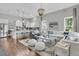 Open-concept living space featuring a modern kitchen and inviting living area at 1472 Longspur Dr, Mount Pleasant, SC 29466