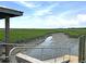 Picturesque marsh view with metal railing, providing an unobstructed view of the tidal landscape at 1472 Longspur Dr, Mount Pleasant, SC 29466
