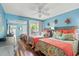 Bedroom featuring two beds, sliding glass door to balcony, and a sliding mirror closet at 1619 Live Oak Park, Johns Island, SC 29455