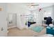 Charming bedroom featuring a bunk bed, desk area, and a soft, colorful rug at 1644 Fort Palmetto Cir, Mount Pleasant, SC 29466