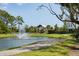 Community Pond with a fountain, gazebo and walkway in a green area at 1644 Fort Palmetto Cir, Mount Pleasant, SC 29466