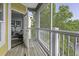 This balcony is screened and has a door that opens to the outside at 1735 Telfair Way, Charleston, SC 29412