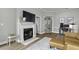 Open concept living room with fireplace and workstation at 1735 Telfair Way, Charleston, SC 29412