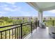 Enjoy the views from this balcony with black railings and comfortable wicker seating at 200 River Landing Dr # D310, Charleston, SC 29492