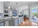 Open kitchen featuring stainless dishwasher, sink, breakfast bar, and access to balcony at 200 River Landing Dr # D310, Charleston, SC 29492