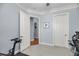 Home office featuring neutral carpet and crown molding, open doorways at 200 River Landing Dr # D310, Charleston, SC 29492