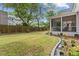 Spacious backyard features a screened porch and lush green grass, perfect for outdoor activities at 2159 Parkway Dr, Charleston, SC 29412