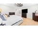 Spacious main bedroom with hardwood floors, neutral walls, and ample closet space at 2159 Parkway Dr, Charleston, SC 29412