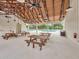 A covered seating area next to the community pool, including multiple picnic tables at 244 Wild Strawberry Ln, Moncks Corner, SC 29461