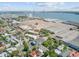 Scenic aerial view showcasing the city's architecture, waterfront, and nearby industrial areas at 259 E Bay St # 7C, Charleston, SC 29401