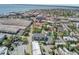An aerial view shows the layout of the city with a clear view of the surrounding landscape at 259 E Bay St # 7C, Charleston, SC 29401