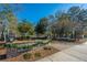 Inviting park entrance with decorative brick signage, offering a peaceful escape and recreational opportunities at 3025 Buckeley Cir, Charleston, SC 29414