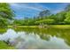 Scenic pond view with lush greenery, creating a serene and natural landscape at 3025 Buckeley Cir, Charleston, SC 29414