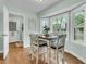 Charming dining area filled with light from bay windows and featuring views of the backyard at 31 Monte Sano Dr, Hanahan, SC 29410