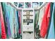 Organized walk-in closet featuring shelving, drawers, and hanging racks for clothes and accessories at 31 Monte Sano Dr, Hanahan, SC 29410