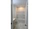 Neat bathroom with a shower-tub combo, tiled floor, and single sink vanity at 3218 Pinewood Dr, Ladson, SC 29456