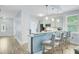 Open-concept kitchen with a breakfast bar and pendant lighting at 3360 Fickling Hill Rd, Johns Island, SC 29455