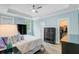 Bright bedroom with a ceiling fan, dressers, and a view of the closet at 3360 Fickling Hill Rd, Johns Island, SC 29455
