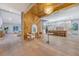 Spacious foyer with hardwood floors leads to an open-concept kitchen and living area at 422 Palm St, Mount Pleasant, SC 29464