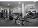 Well-equipped gym with modern exercise machines, weights, and ample space for a complete workout at 5 Gadsdenboro St # 503, Charleston, SC 29401