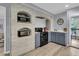 Cozy kitchen with brick accents, modern appliances, and ample counter space at 521 Pelzer Dr, Mount Pleasant, SC 29464