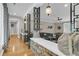 Upstairs living room features architectural design elements and beautiful hardwood floors at 521 Pelzer Dr, Mount Pleasant, SC 29464