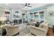 Inviting living room featuring a fireplace, stylish furnishings, and abundant natural light at 5451 Kings River Dr, North Charleston, SC 29420
