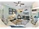 Open living room with modern decor and plenty of seating at 5451 Kings River Dr, North Charleston, SC 29420