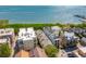Aerial view of charming multi-story buildings with modern exteriors near the waterfront, with tree-lined streets at 8 Prioleau St # Th A, Charleston, SC 29401